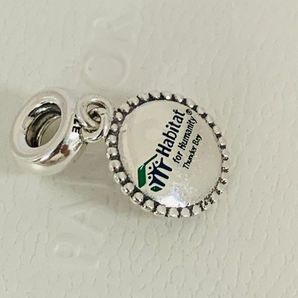 Pandora Habitat For Humanity Thunder Bay Charm  S925 ALE Sterling Silver - Picture 1 of 4